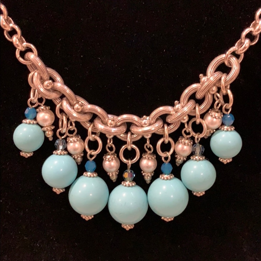 Brighton Bauble bath turquoise bead necklace